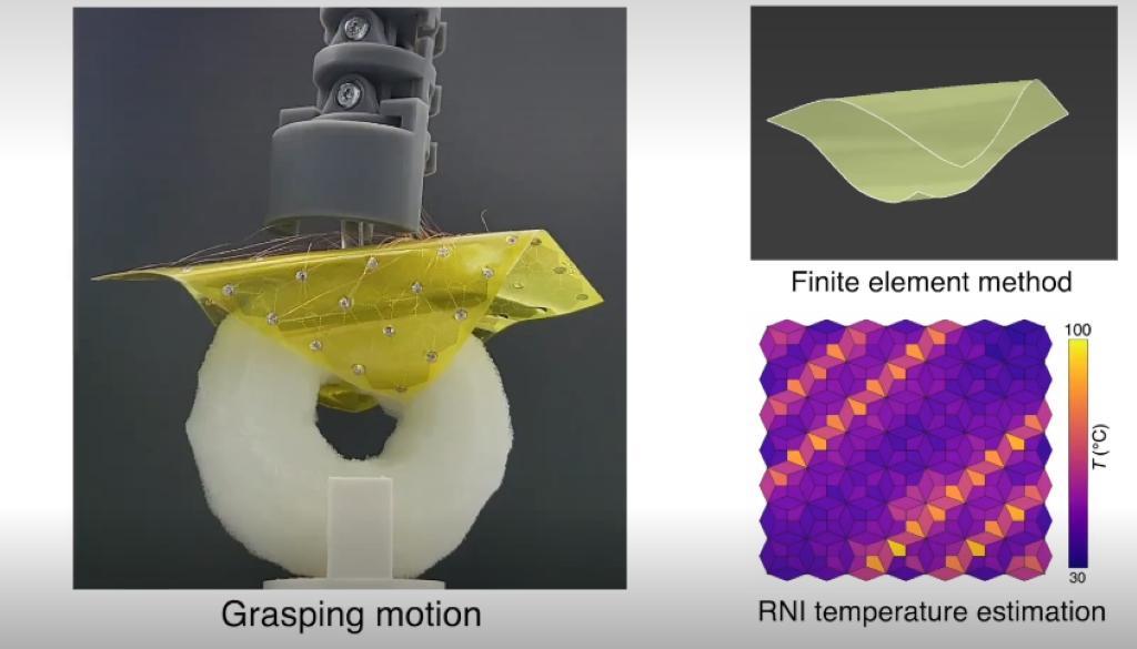 折叠薄片机器人能灵活移动和抓取物体，推动自主系统在触觉显示和智能医疗中应用